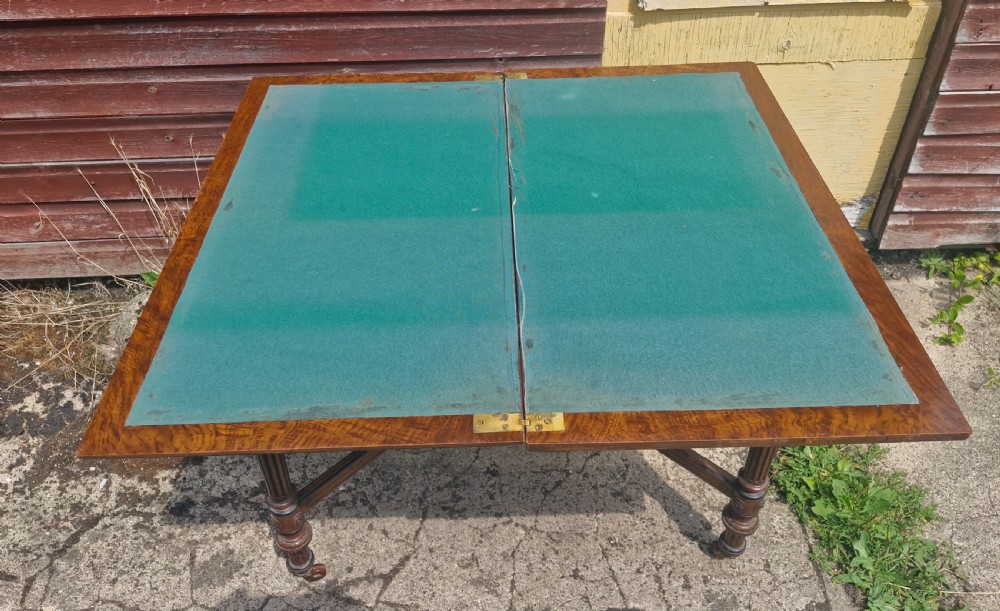 Victorian oak games table by Jones,Marsh and Cribb. View V