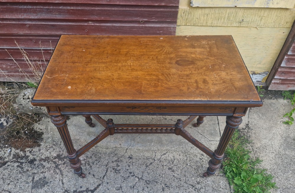 Victorian oak games table by Jones,Marsh and Cribb. View X