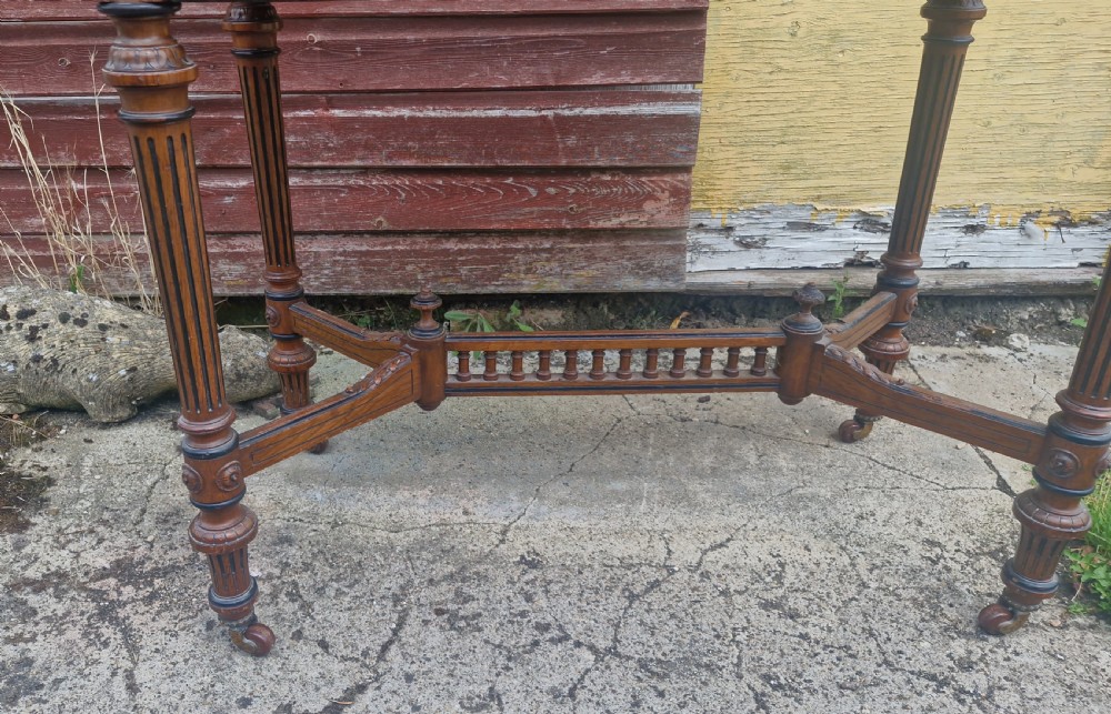Victorian oak games table by Jones,Marsh and Cribb. View XII