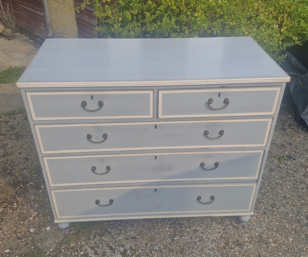 Regency painted chest of drawers.  View II