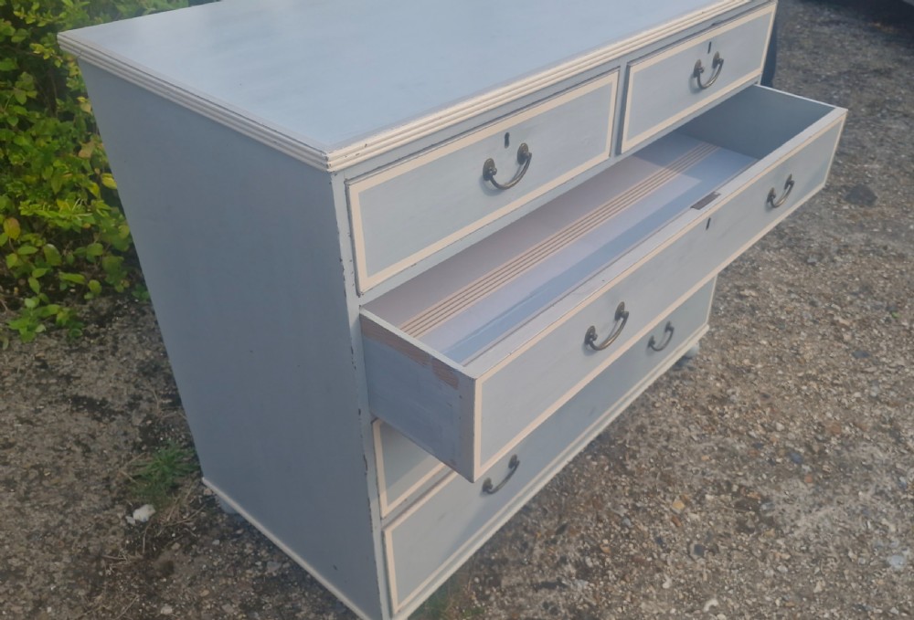 Regency painted chest of drawers.  View IV
