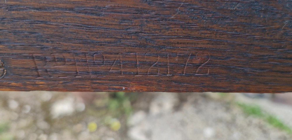 Oak Arts and Crafts bookcase of pegged construction.  View II