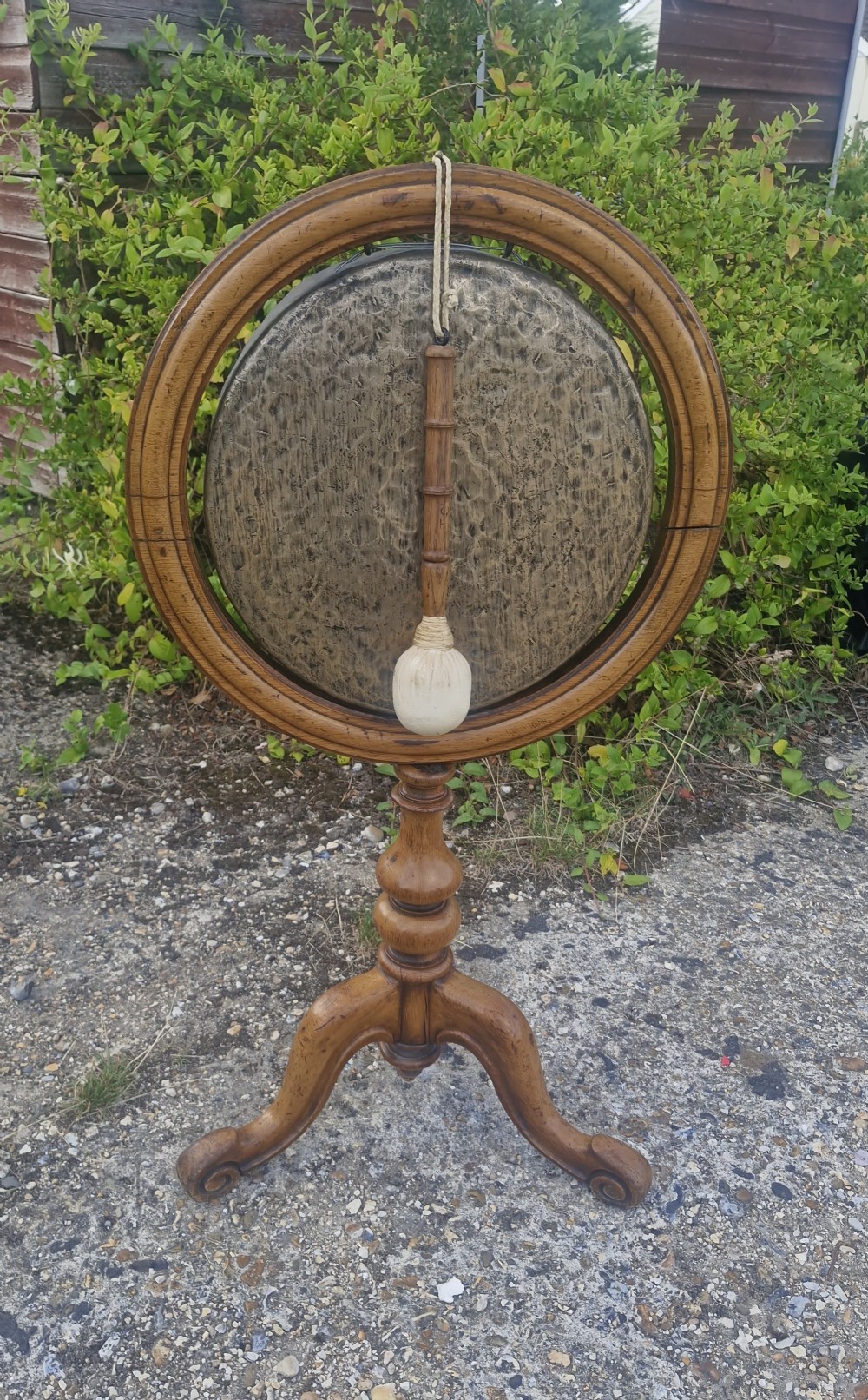 Victorian Golden Oak dinner gong.