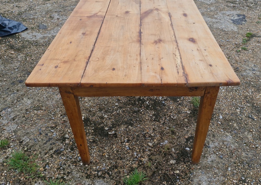 19th century French farmhouse kitchen dining table.  View II