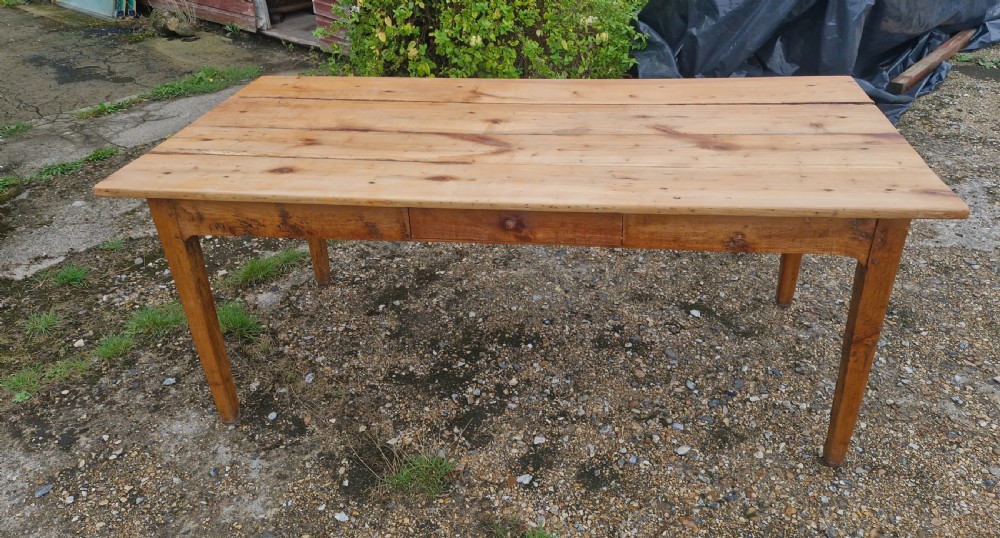 19th century French farmhouse kitchen dining table.  View IV