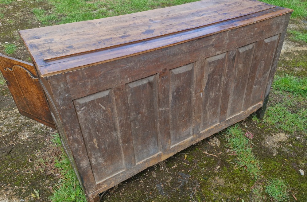 Georgian oak dresser base.  View X