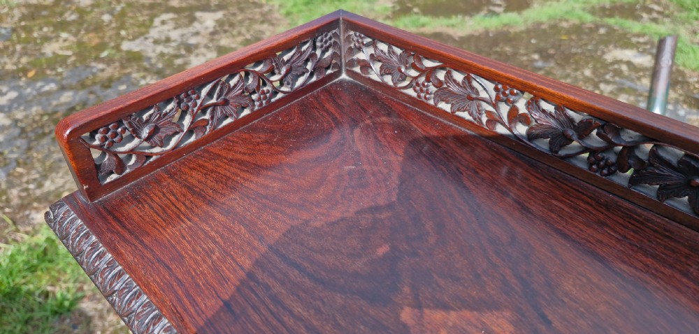 Pair of 19th century carved Anglo Indian bookcase cabinet.  View II