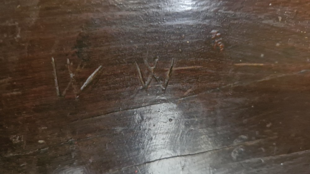 Georgian oak dresser base.  View XII