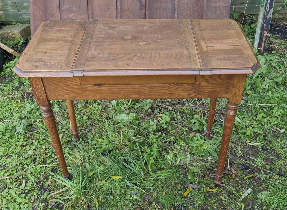 Early 20th century folding writing table. View II