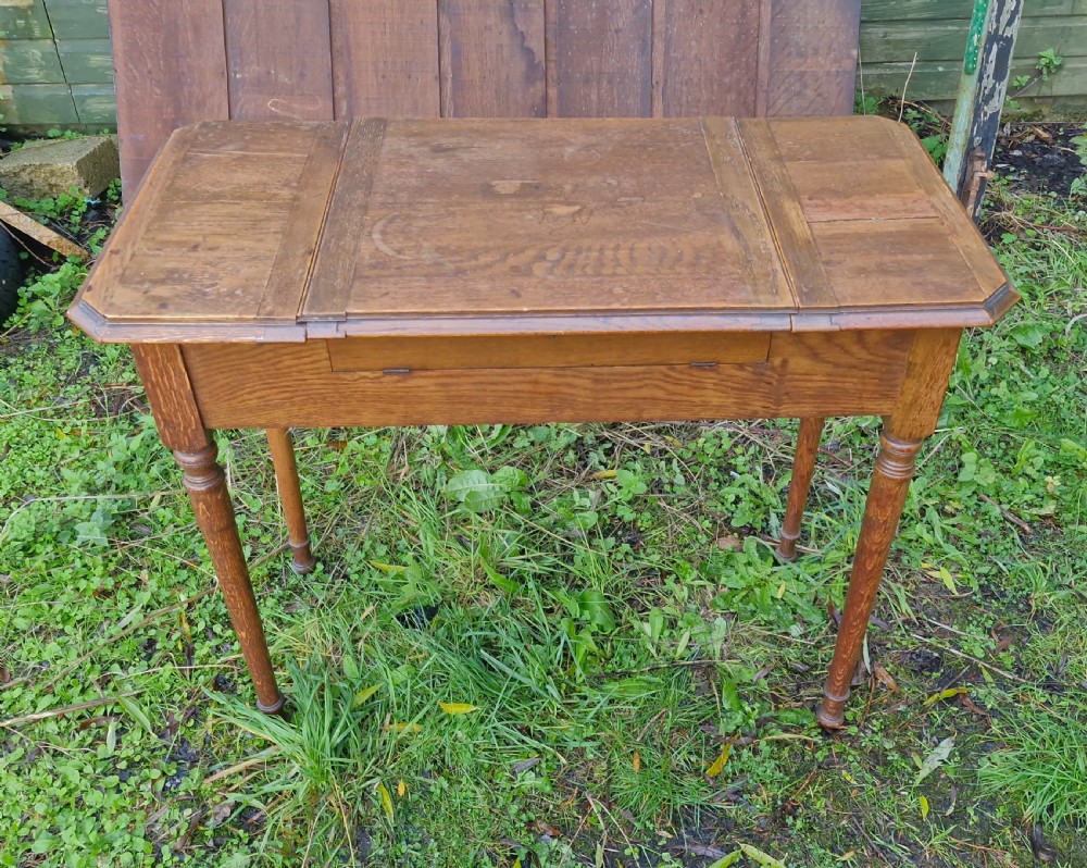 Early 20th century folding writing table. View III