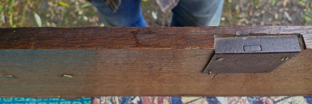 Georgian oak chest of drawers.  View IV