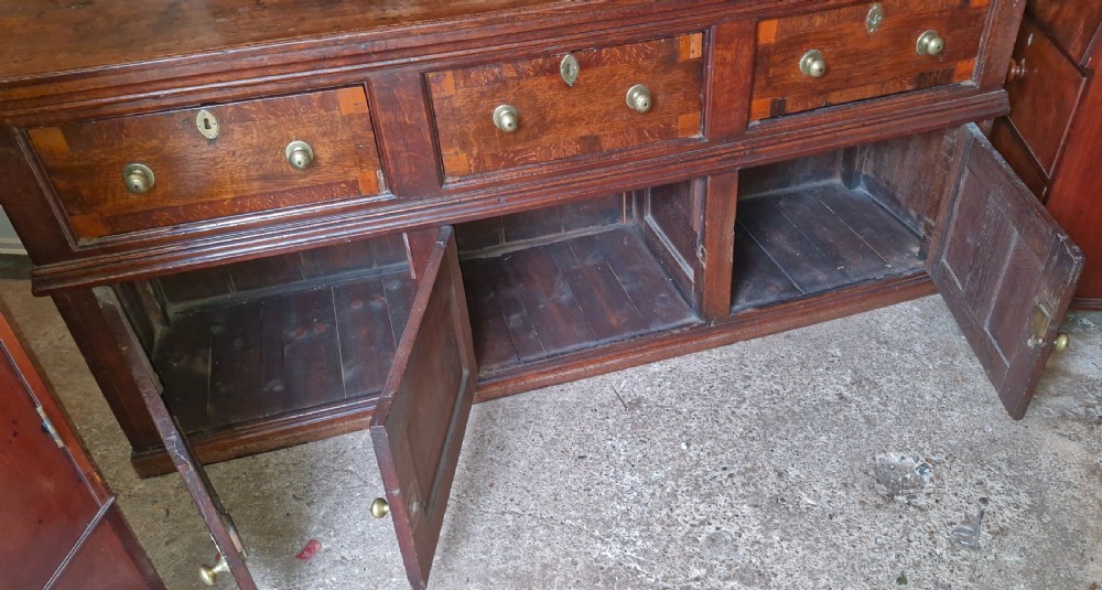 Antique oak dresser base.  View II