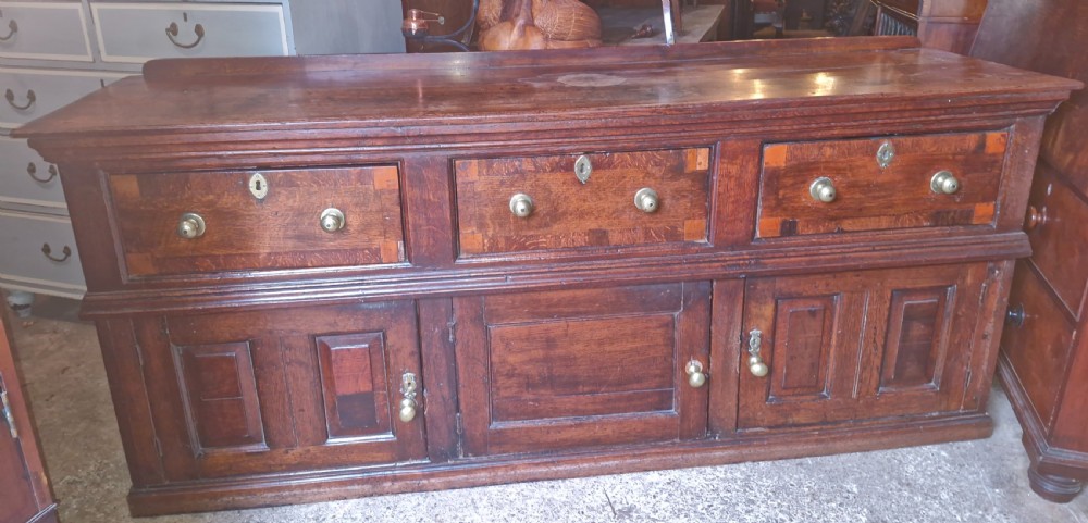 Antique oak dresser base.  View VII