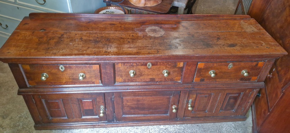 Antique oak dresser base.  View IX