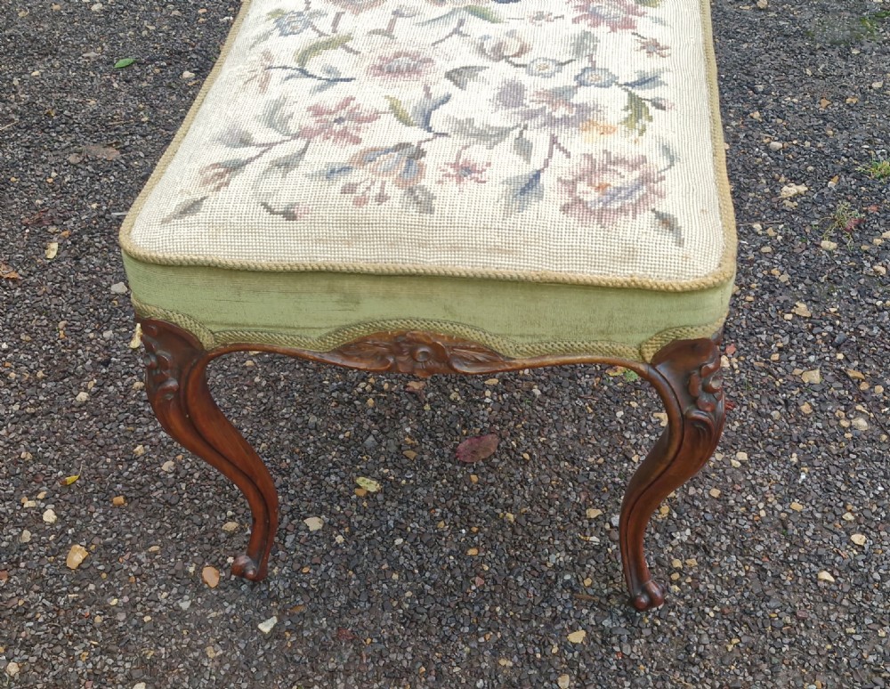 Mid Victorian walnut stool . View IV