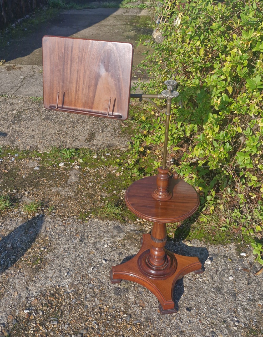 Victorian mahogany reading table.