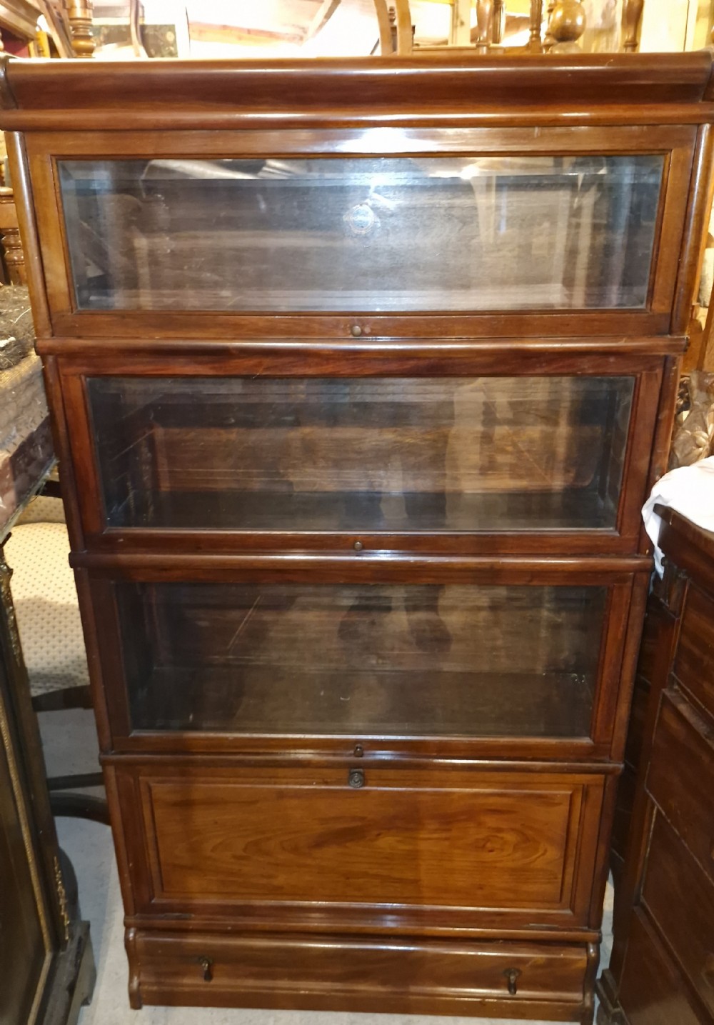 Mahogany Globe Wernicke bookcase. 