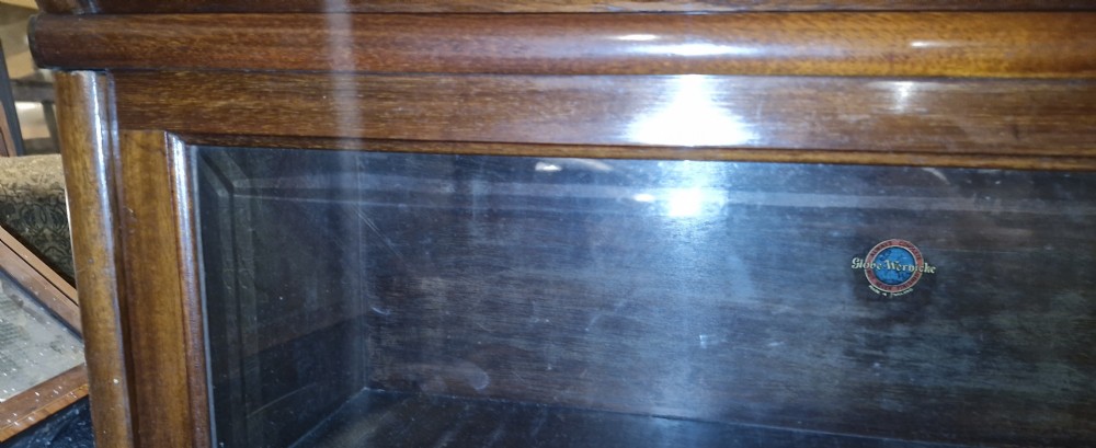 Mahogany Globe Wernicke bookcase.  View IX