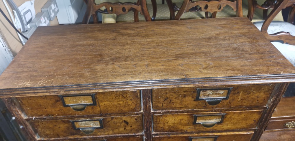 Oak Globe Wernicke office filing cabinet.  View VII