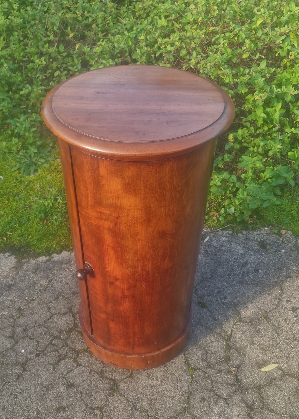 Larger than normal cylinder pedestal pot cupboard - Blain Liverpool. 