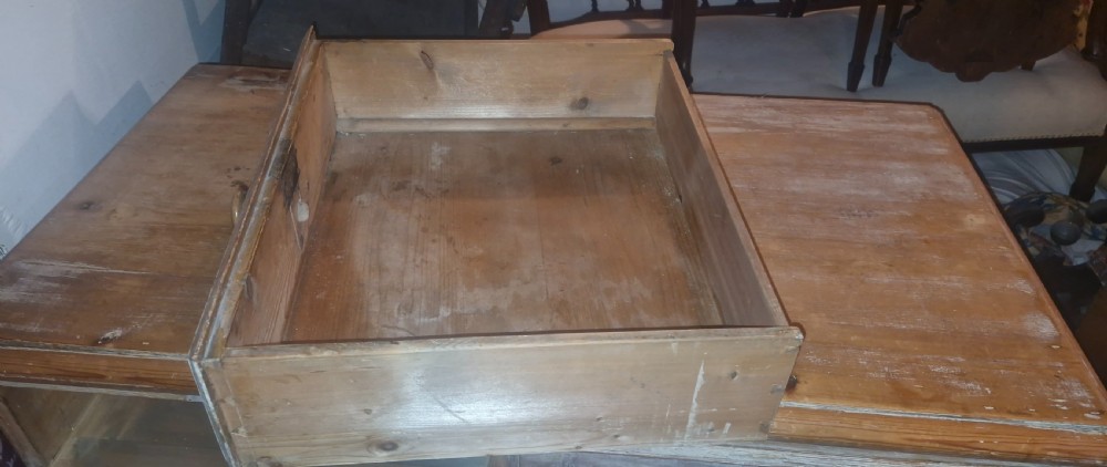Mid 19th century good sized pine chest of drawers.  View III