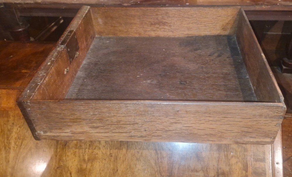 Early 18th century walnut bureau.  View VII