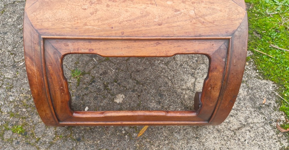 Carved Chinese low opium table View VI