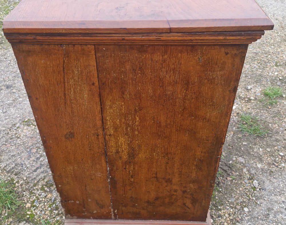 Early 18th century walnut chest of drawers.  View V