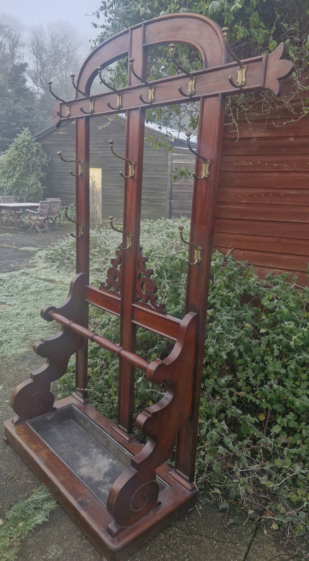 Impressive Mid 19th century mahogany hall stand. 