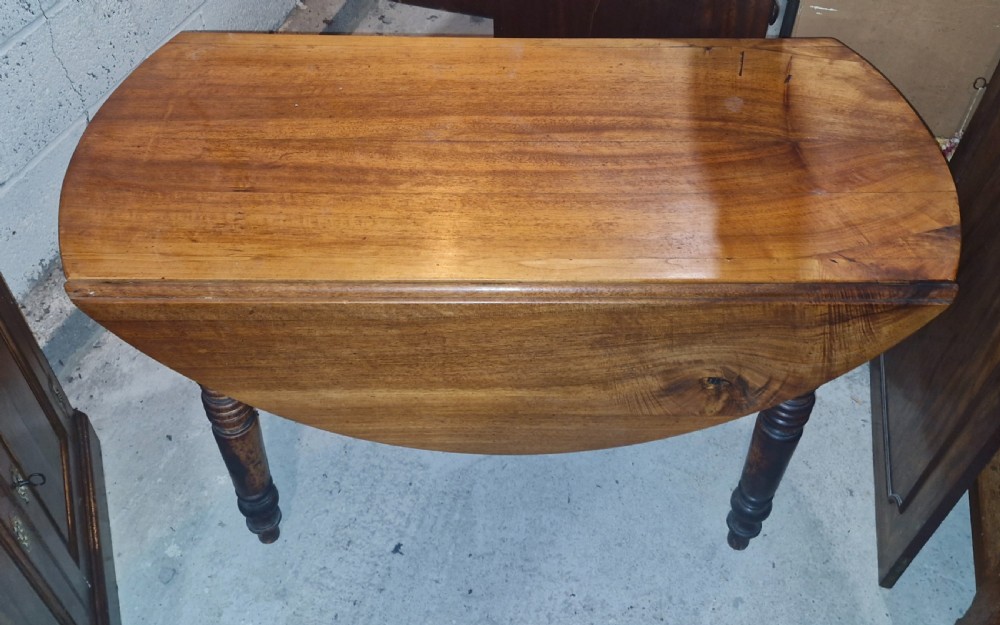 Late 19th century fruitwood kitchen table. View VI