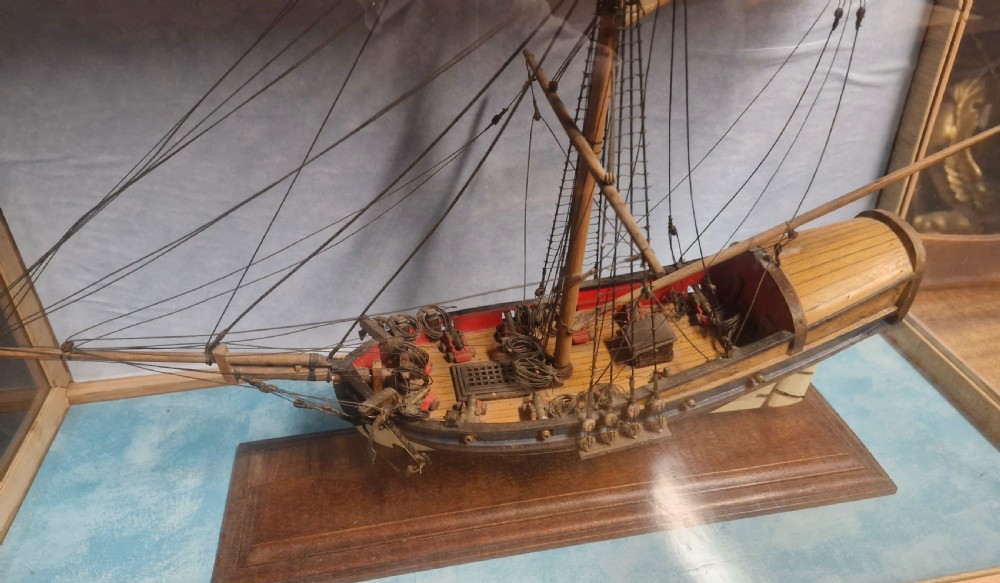 Cased model of a boat. View VIII