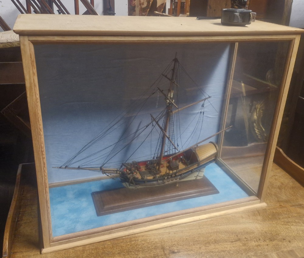 Cased model of a boat. View XI