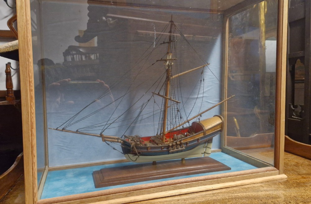 Cased model of a boat. View XV