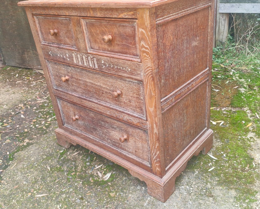 1930s oak chest of 3l drawers.  View II