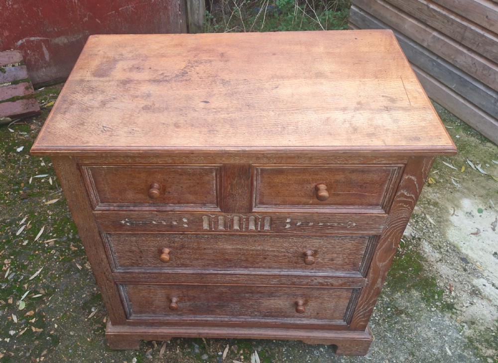 1930s oak chest of 3l drawers.  View VI