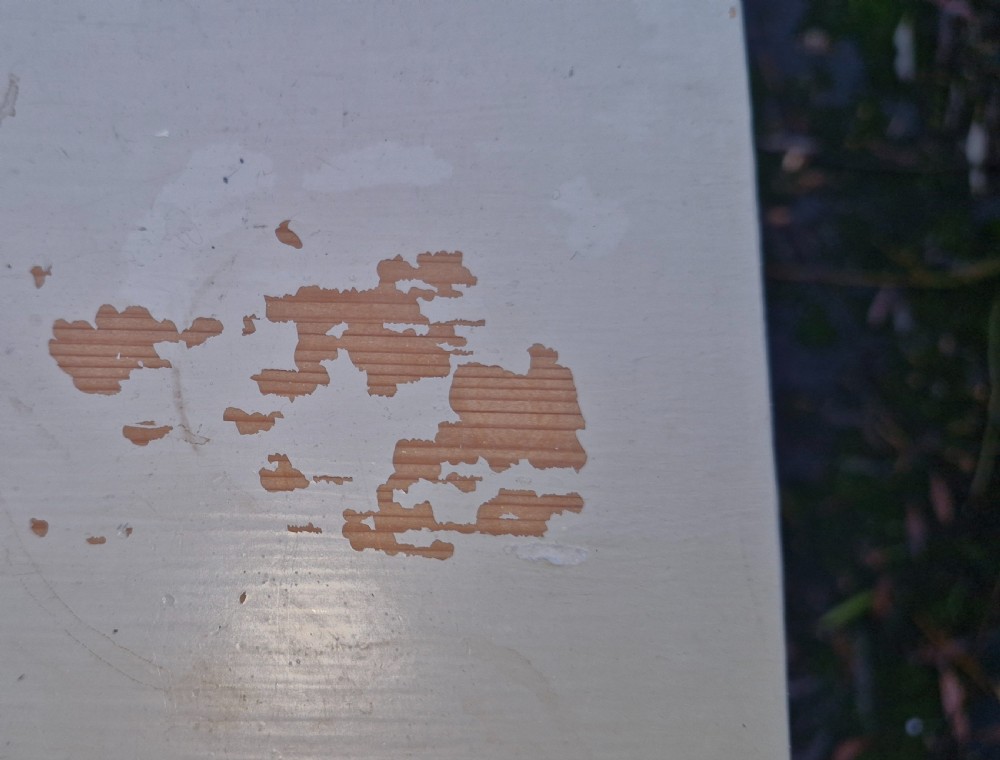 Pair of painted pine bedside cabinets.  View III