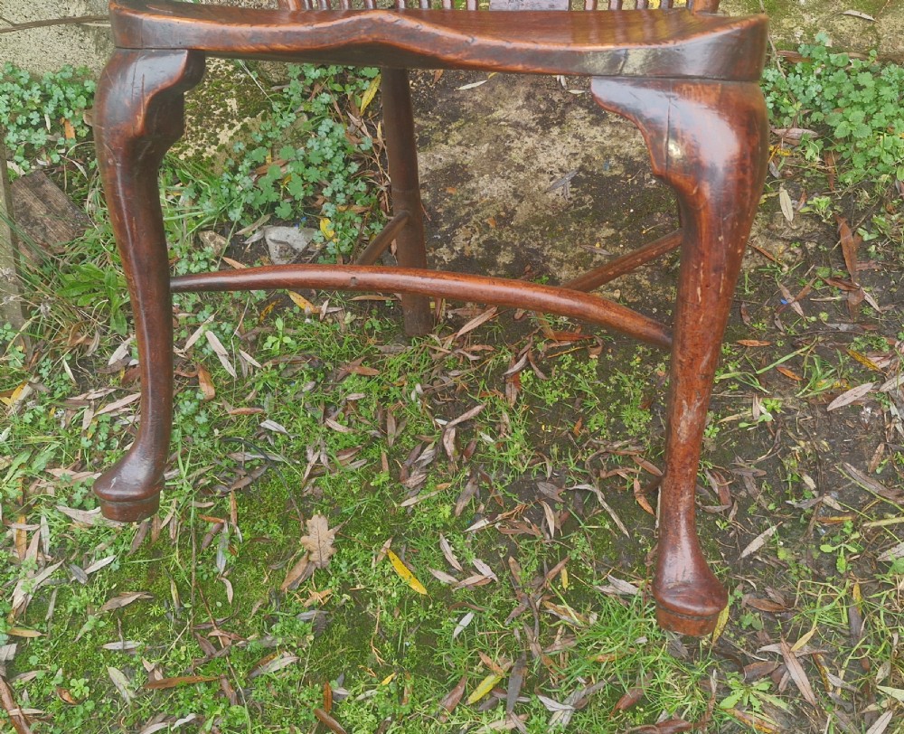 Late Georgian Thames Valley Yewwood Windsor armchair.  View IV