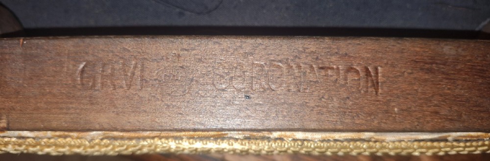George VI Coronation stool.  View V