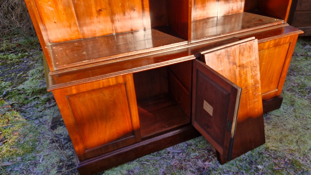 Mahogany bookcase cabinet.  View IV