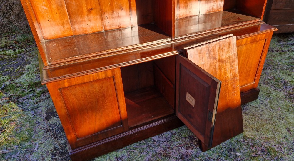 Mahogany bookcase cabinet.  View V