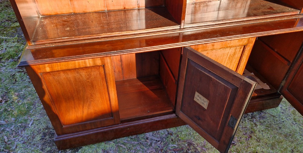 Mahogany bookcase cabinet.  View VII