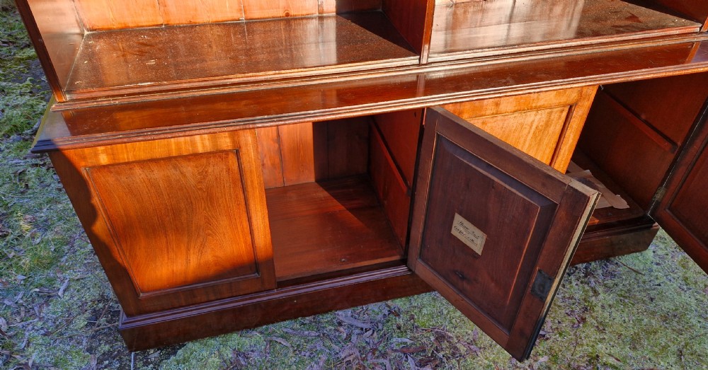 Mahogany bookcase cabinet.  View VIII