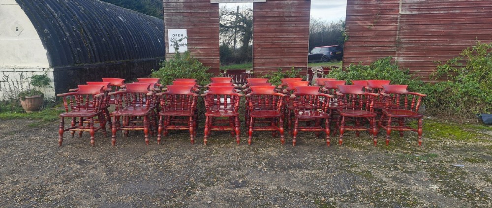 Set of 24 Smokers bow Armchairs.  View III