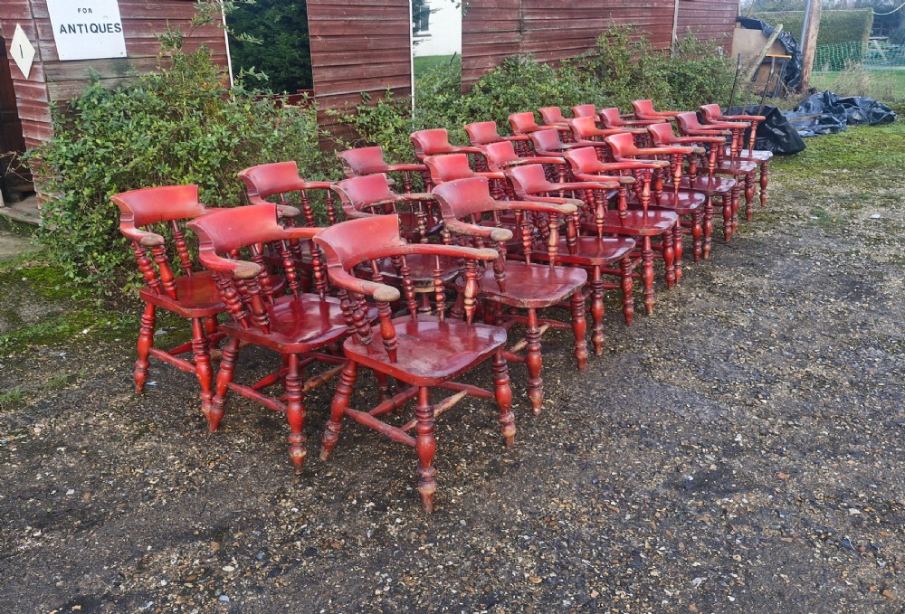 Set of 24 Smokers bow Armchairs.  View XIII