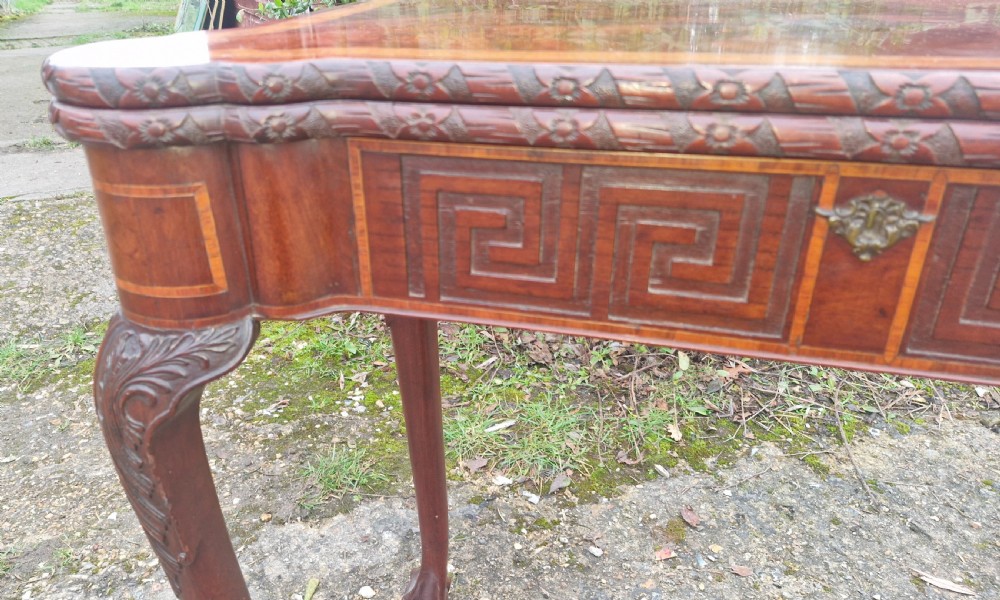Irish mahogany games table.  View III