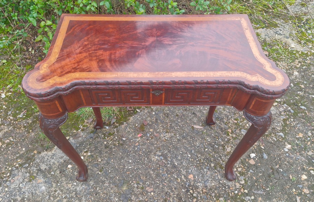 Irish mahogany games table.  View IX