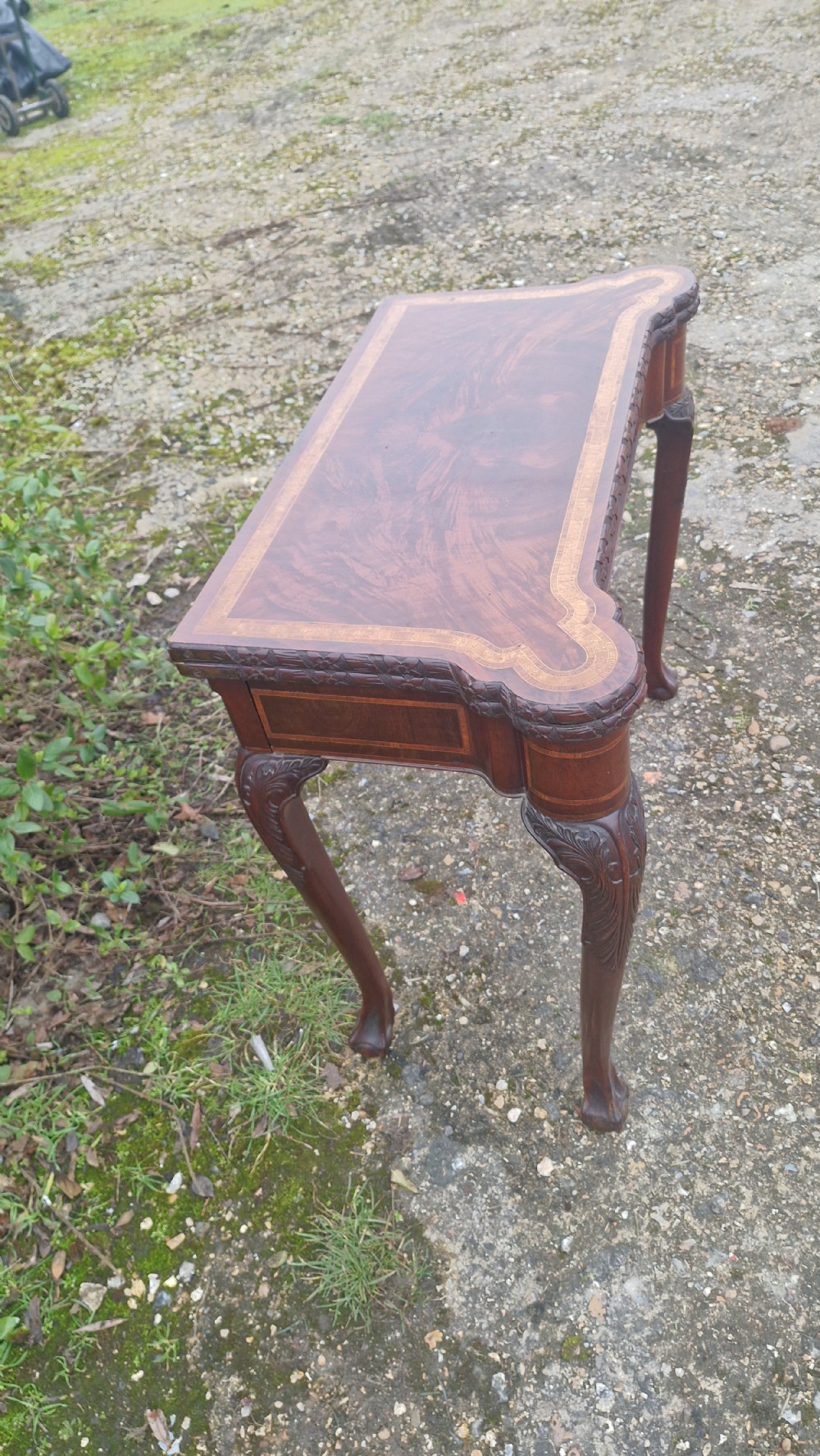 Irish mahogany games table.  View XI