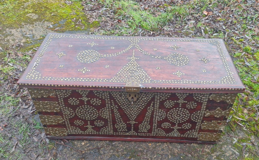 Studded Zanzibar chest.