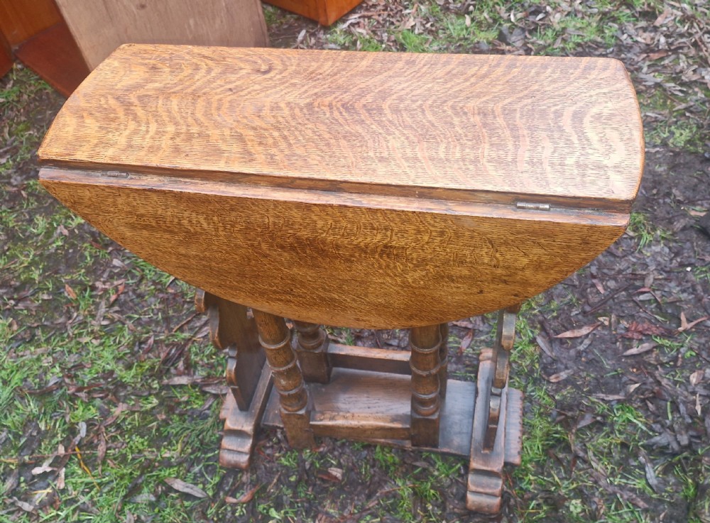 Small drop flap occasional table. View II