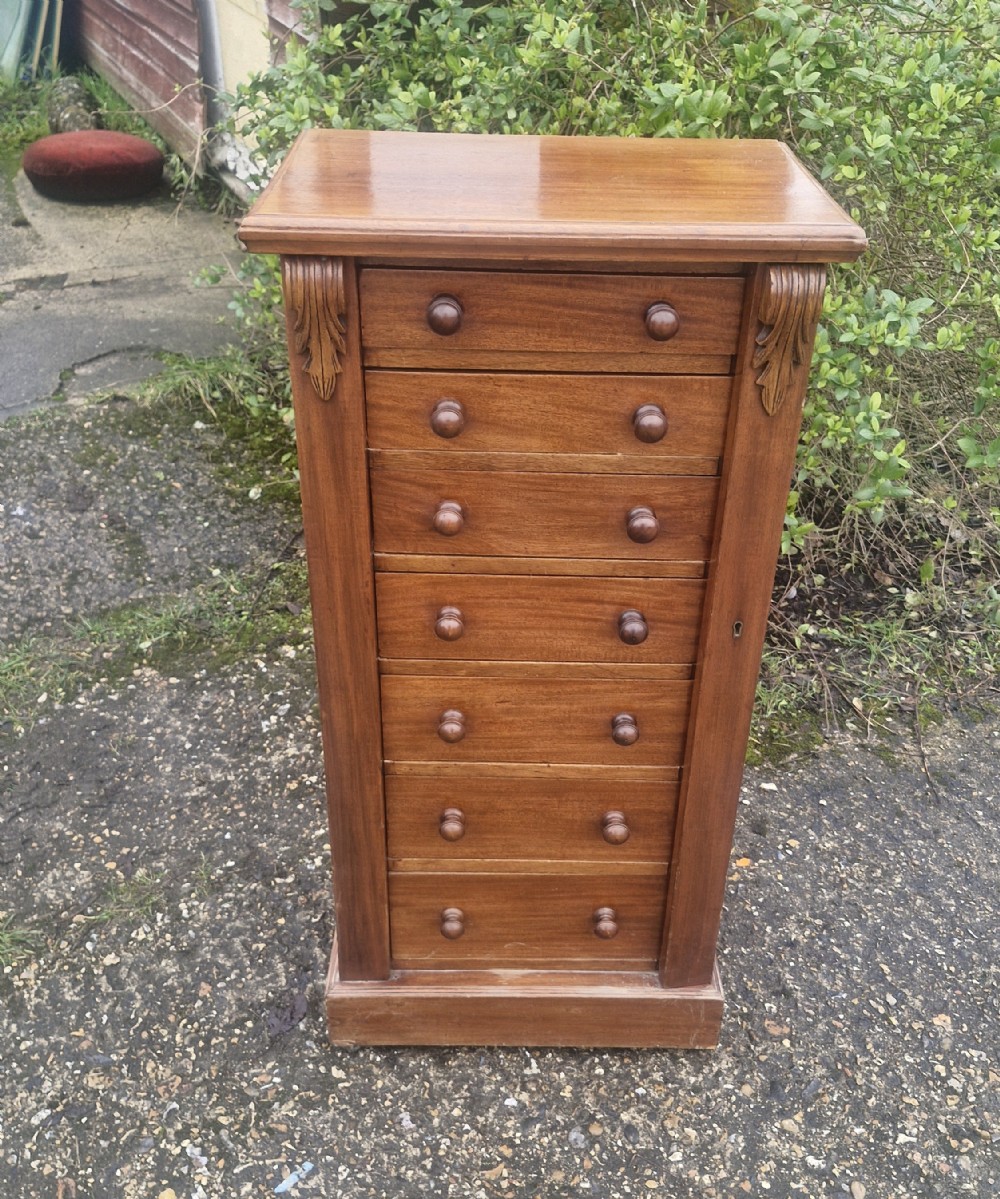 Victorian mahogany Wellington Chest.